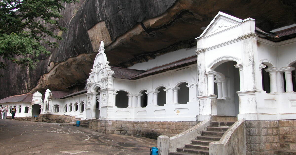 Rangiri Dambulla Cave Temple in Sri Lanka